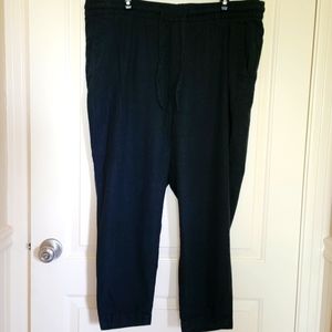 Old Navy Linen tapered leg pant